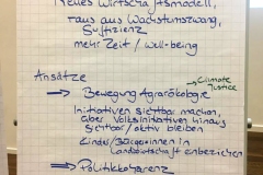 Welche Rahmenbedingungen braucht die Politik, um den System Change zu realisieren?  Welche Forderungen haben wir für und an sie, um die Klimaziele, SDGs und die UN-Rechte der ländlichen Bevölkerung voranzutreiben? Zusammenfassung der Gruppendiskussion